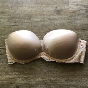 Victoria Secret Strapless Nude Bra 34C